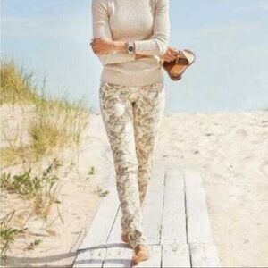 J. McLaughlin Lexi Beige Floral Jean Size 10